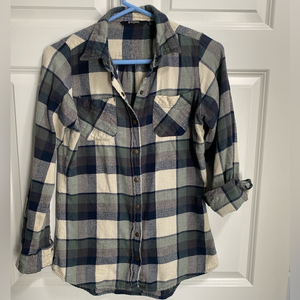 Flannel shirt - mid-weight snap front flannel